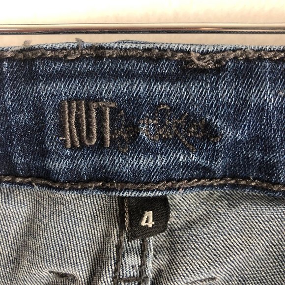 Kut From The Kloth Women's Size 4 Blue Dark Wash Catherine Boyfriend Jeans - Picture 9 of 11